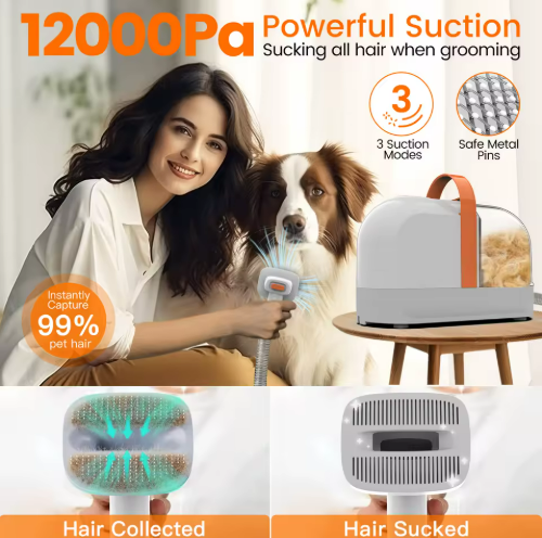 All-in-One Pet Grooming Vacuum Kit